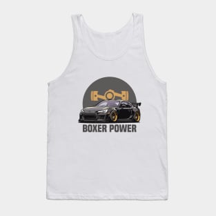 Subaru BRZ Car Art - Modified Boxer Engine JDM Sports Car Tank Top